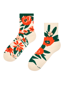 Crew Socks Poppy Garden
