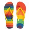 Flip Flops Rainbow Stripes