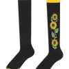 Knee High Socks Sunflowers at Night