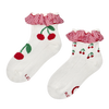 Girls' Cutecore Socks Picnic Cherries