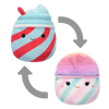 Squishmallows Flip-A-Mallow Tucker the Slushie/Bevin the Cotton Candy, 13 cm