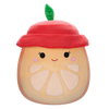 Squishmallows Celia the Orange Slice with Red Bucket Hat, 30 cm
