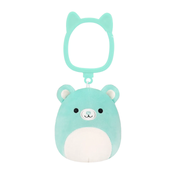 Squishmallows Clip-On Belinda the Teal Bear, 9 cm