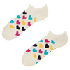 Sneaker Socks Colorful Hearts