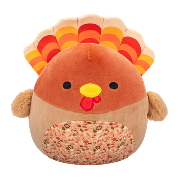 Squishmallows Gobrianna the Brown Turkey with Fall Patterned Belly, 20 cm