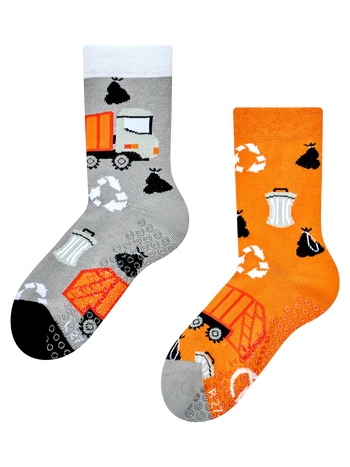 Kids' Non-slip Socks Garbage Truck