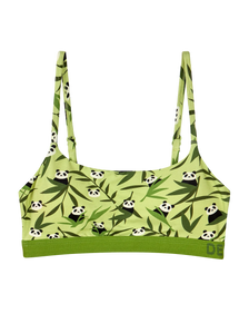 Women's Modal Bralette Pandas & Bamboo