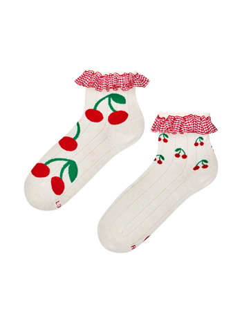 Cutecore Socks Picnic Cherries