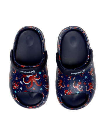 Baby Chunky Clogs Red Octopus