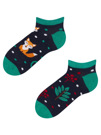 Kids' Ankle Socks Red Fox