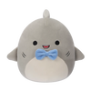 Squishmallows Gordon the Grey Shark with Blue Bowtie, 20 cm