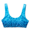 Sporty Bikini Top Aqua Mandala