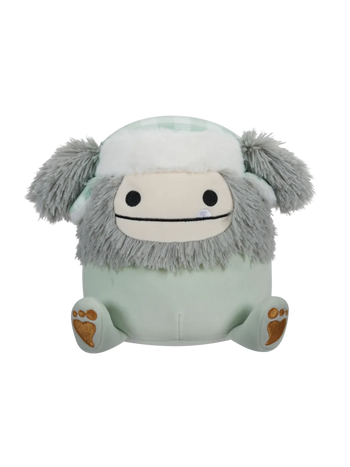 Squishmallows Evita the Grey Bigfoot with Trapper Hat, 20 cm