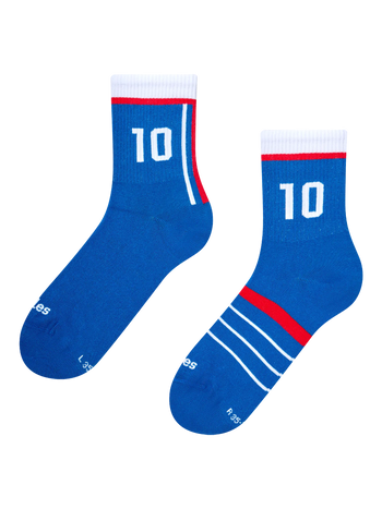 Ribbed Mid Calf Socks French Football Legend