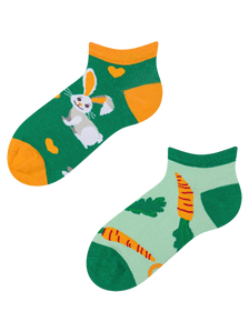Kids' Ankle Socks Rabbit and Carrot