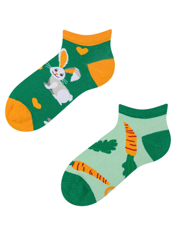 Kids' Ankle Socks Rabbit and Carrot