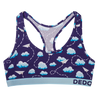 Women's Bralette Paper Planes & Clouds