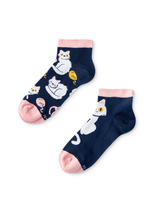 Kids' Ankle Socks Playful Kitty