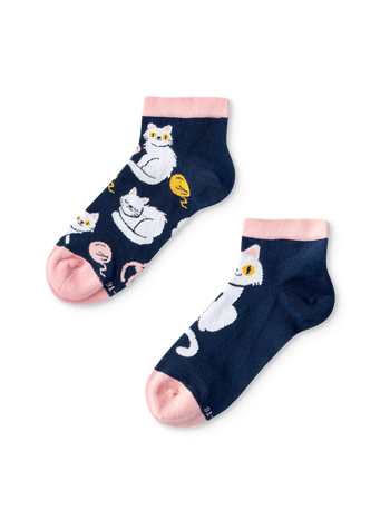 Kids' Ankle Socks Playful Kitty