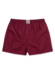 Blue & Red Men's Pattern Boxer Shorts