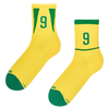 Ribbed Mid Calf Socks Brazilian Football Legend