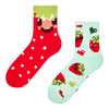 Crew Socks Pixel Strawberries