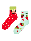 Crew Socks Pixel Strawberries