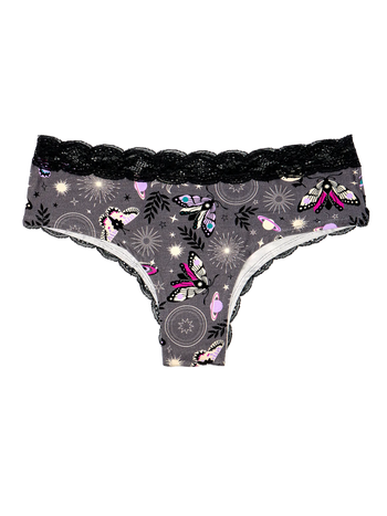 Women´s Lace Briefs Night Butterflies