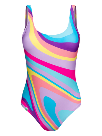 Women's One-Piece Swimsuit Colour Waves