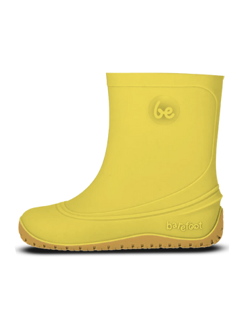 Kids' Barefoot Rain Boots Be Lenka Pudds - Yellow
