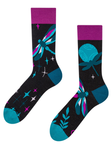 Regular Socks Dragonflies at Night