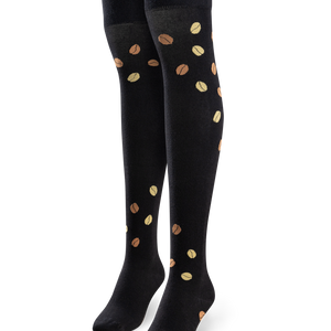 Over the Knee Socks Black Coffee