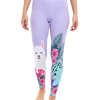 Gym Leggings Llama & Flowers