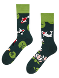 Bamboo Regular Socks Koi Fish & Waterlilies