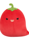 Squishmallows Christo the Red Chili Pepper with Mischievous Eyes, 20 cm