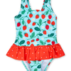 Girls' Swimsuit Little Strawberries