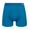 Emerald Blue Men's Patterned Trunks