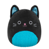 Squishmallows Eponine - Black Cat with Neon Blue Fuzzy Belly and Sparkle Ears, 20 cm