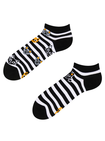 Ankle Socks Cats & Stripes