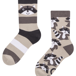 Kids' Warm Socks Happy Racoon