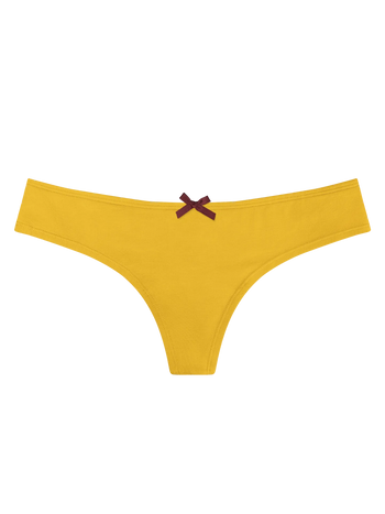 Mustard Yellow Women's Brazilian Panties