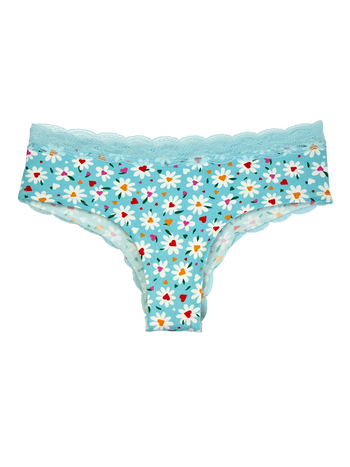 Women´s Lace Briefs Hearts & Daisies