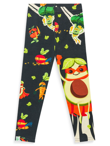 Kids' Cotton Leggings Healthy Superheroes