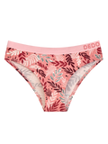 Women's Modal Briefs Pink Leaves