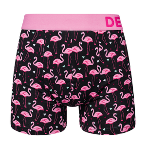 Men's Trunks Flamingos & Hearts