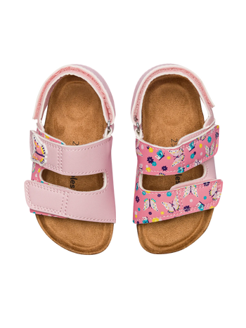 Kids Cork Sandals Sweet Butterflies