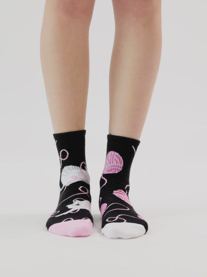 Crew Socks Cat & Ball